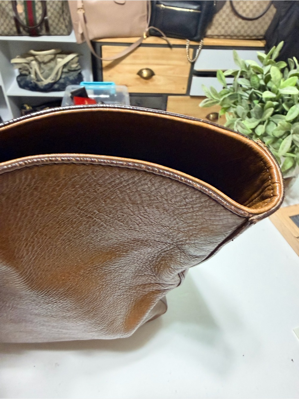 Leather tote - Picture 12 of 16